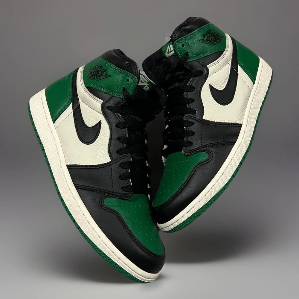 Nike Air Jordan 1 Retro High OG 555088-302 Mens Pine Green 1.0 Sneaker Shoes 11M